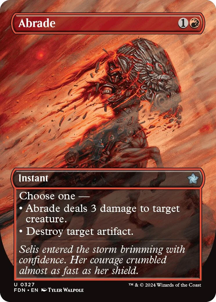 Abrade (Borderless) (327) (Foundations)