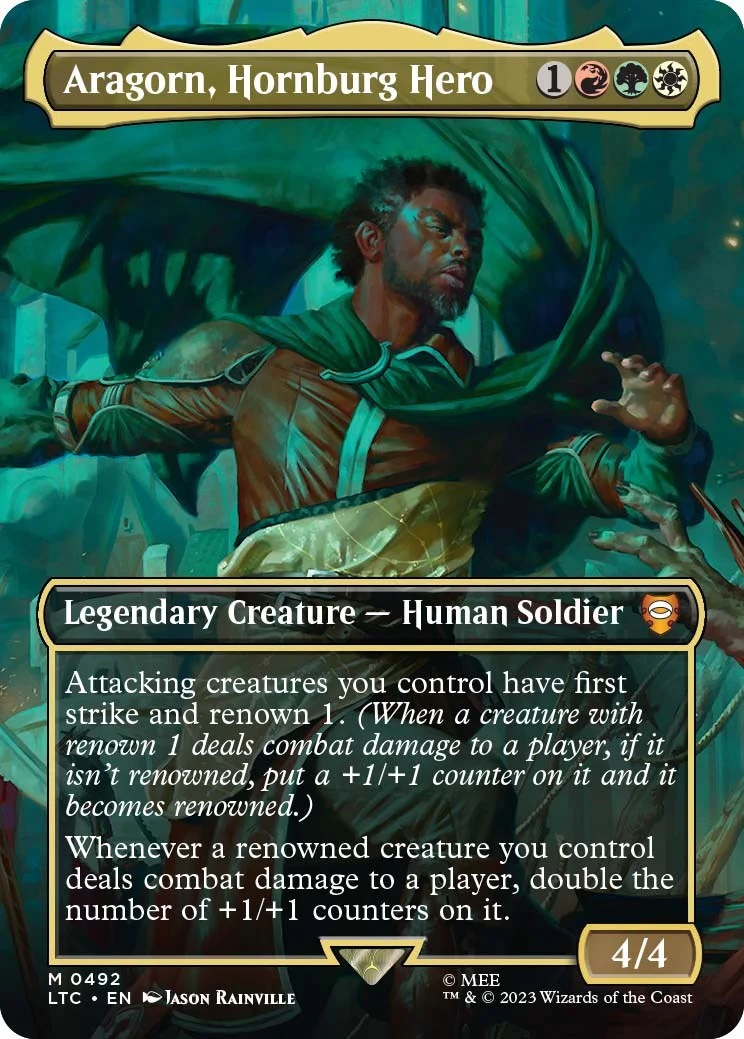 Aragorn, Hornburg Hero (Borderless) (492) (The Lord of the Rings: Tales of Middle-earth)