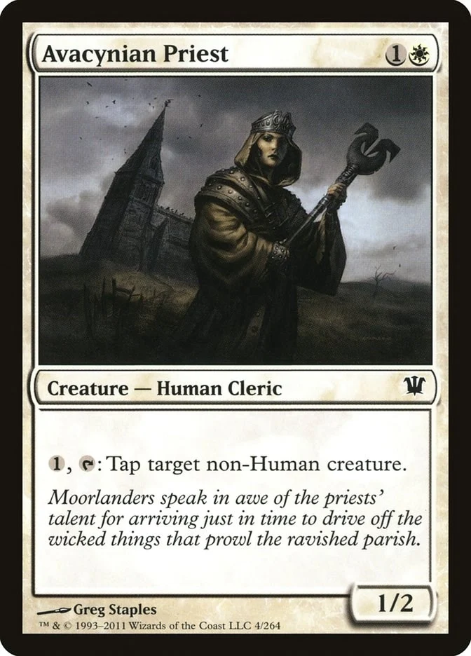Avacynian Priest (4) (Innistrad) (ISD)