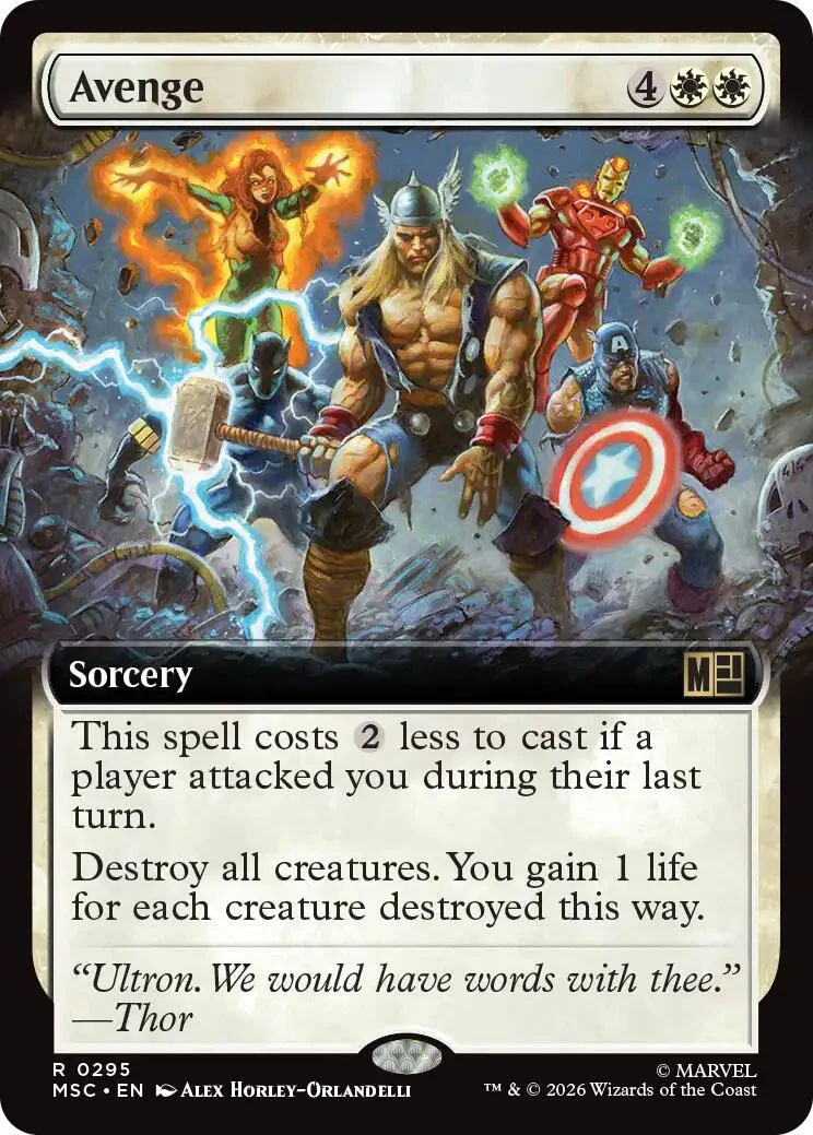 Avenge (Extended Art) (295) (Commander: Marvel Super Heroes)