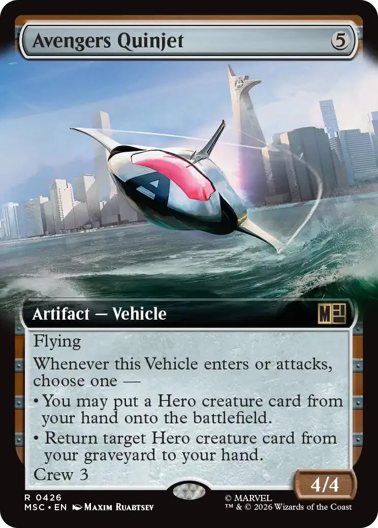 Avengers Quinjet - Hammer of Nazahn (Extended Art) (426) (Commander: Marvel Super Heroes)