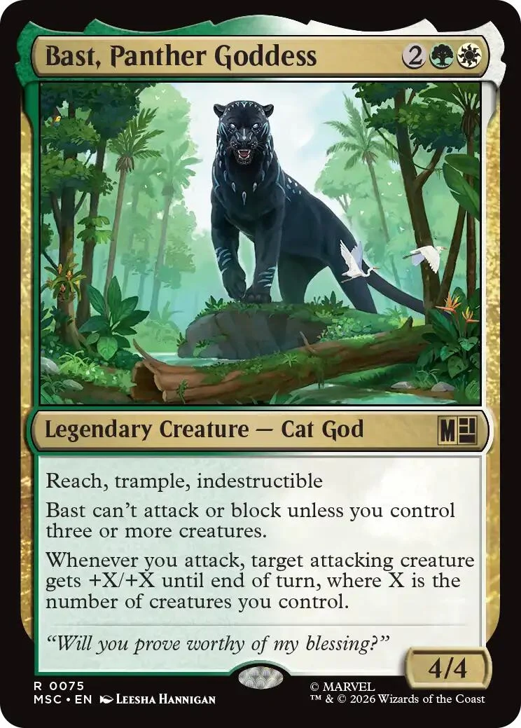 Bast, Panther Goddess (75) (Commander: Marvel Super Heroes)