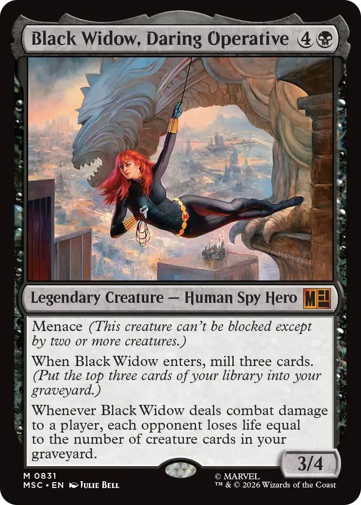 Black Widow, Daring Operative (831) (Commander: Marvel Super Heroes) (MSC)