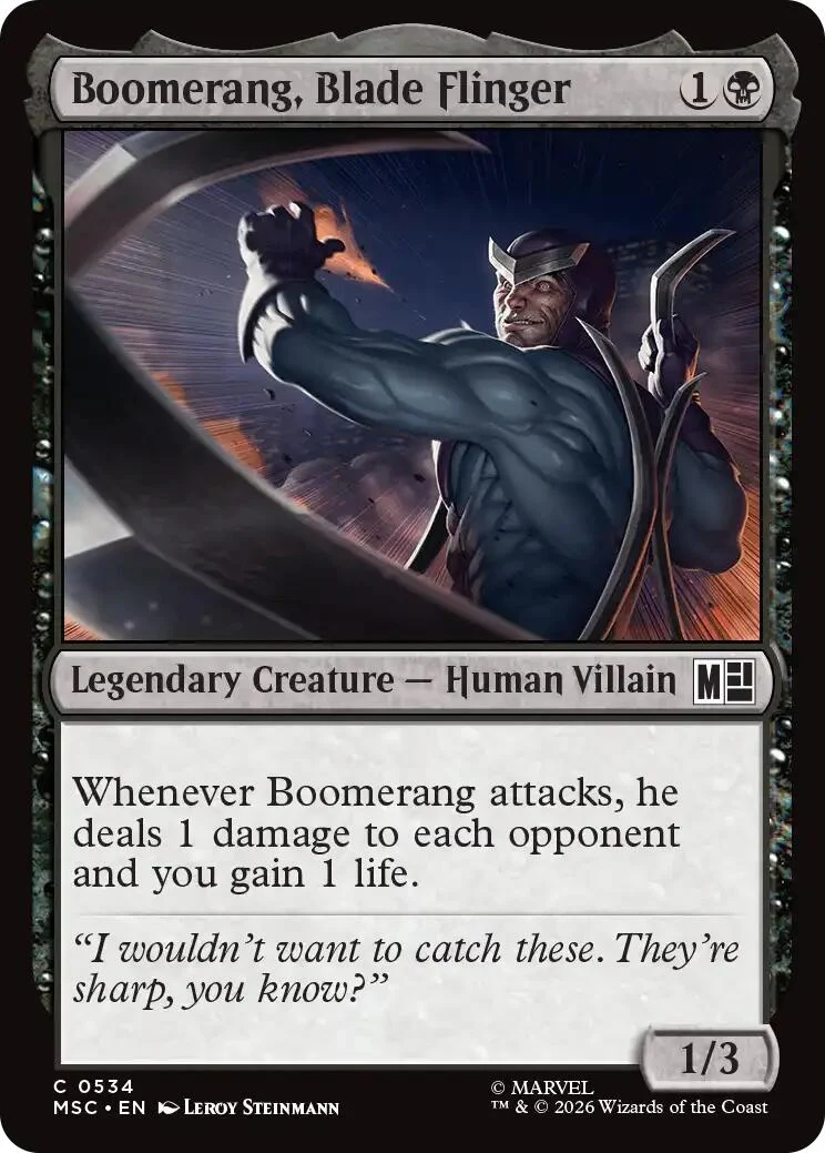 Boomerang, Blade Flinger (534) (Commander: Marvel Super Heroes)