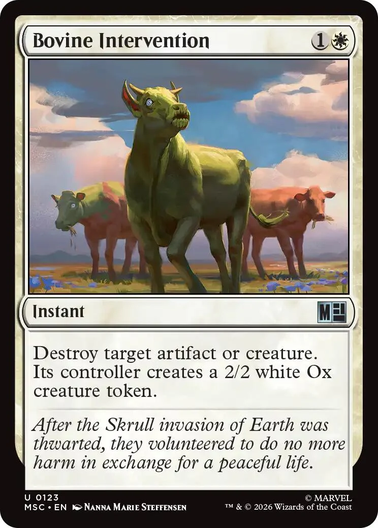 Bovine Intervention (123) (Commander: Marvel Super Heroes)