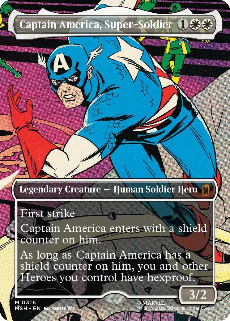 Captain America, Super-Soldier (Borderless) (0316) (316) (Marvel Super Heroes)