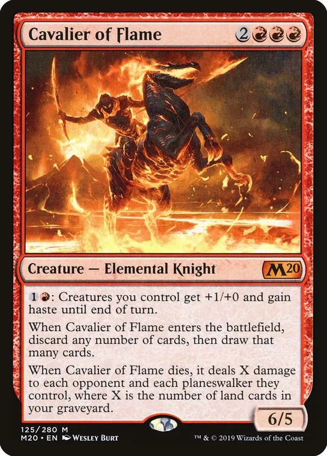 Cavalier of Flame (125) (Core Set 2020)