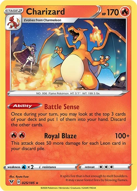 Charizard (025/185) (SWSH04: Vivid Voltage)