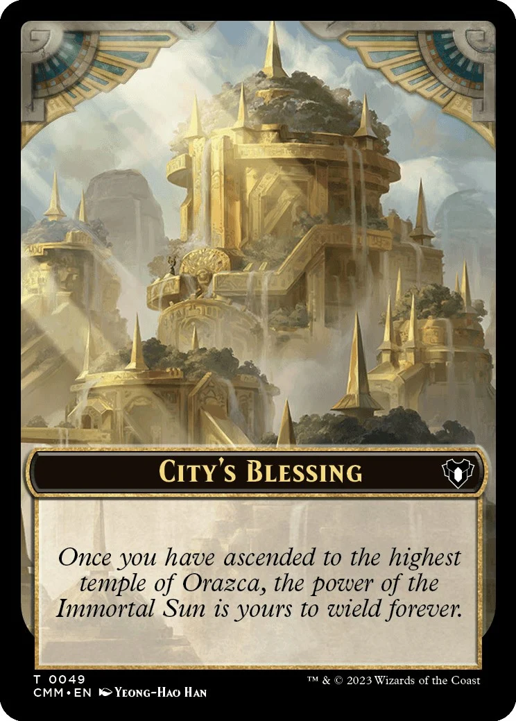 City's Blessing // Knight Double-Sided Token (49 // 7) (Commander Masters)
