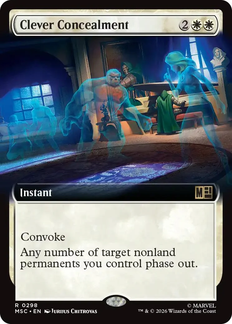 Clever Concealment (Extended Art) (298) (Commander: Marvel Super Heroes)