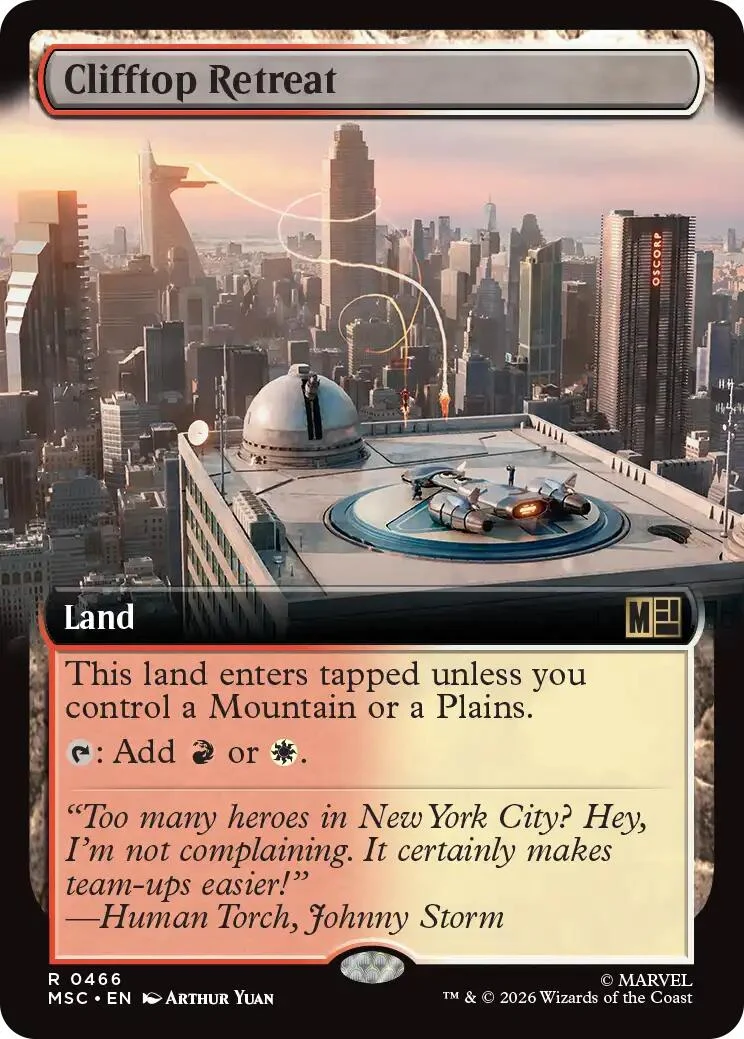 Clifftop Retreat (Extended Art) (466) (Commander: Marvel Super Heroes)