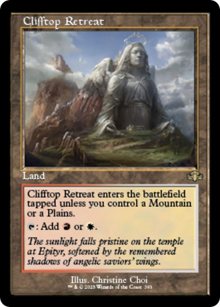 Clifftop Retreat (Retro Frame) (393)