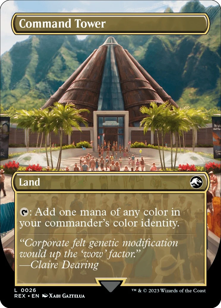 Command Tower (Borderless) (26) (Universes Beyond: Jurassic World Collection) (REX)