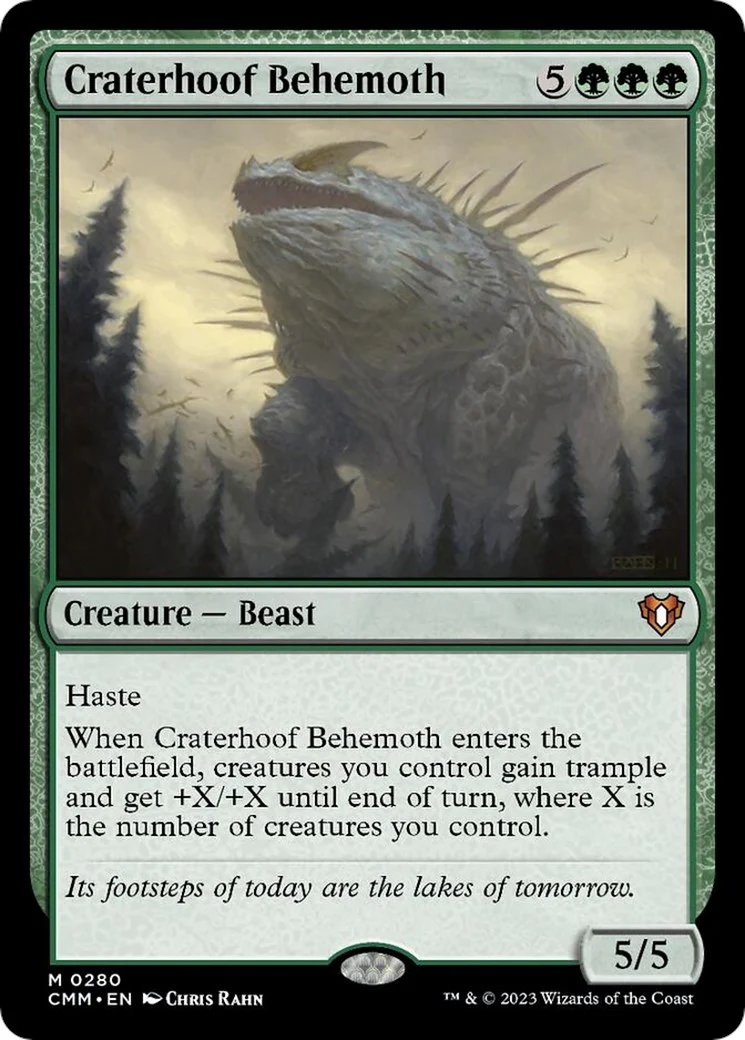Craterhoof Behemoth (280) (Commander Masters)