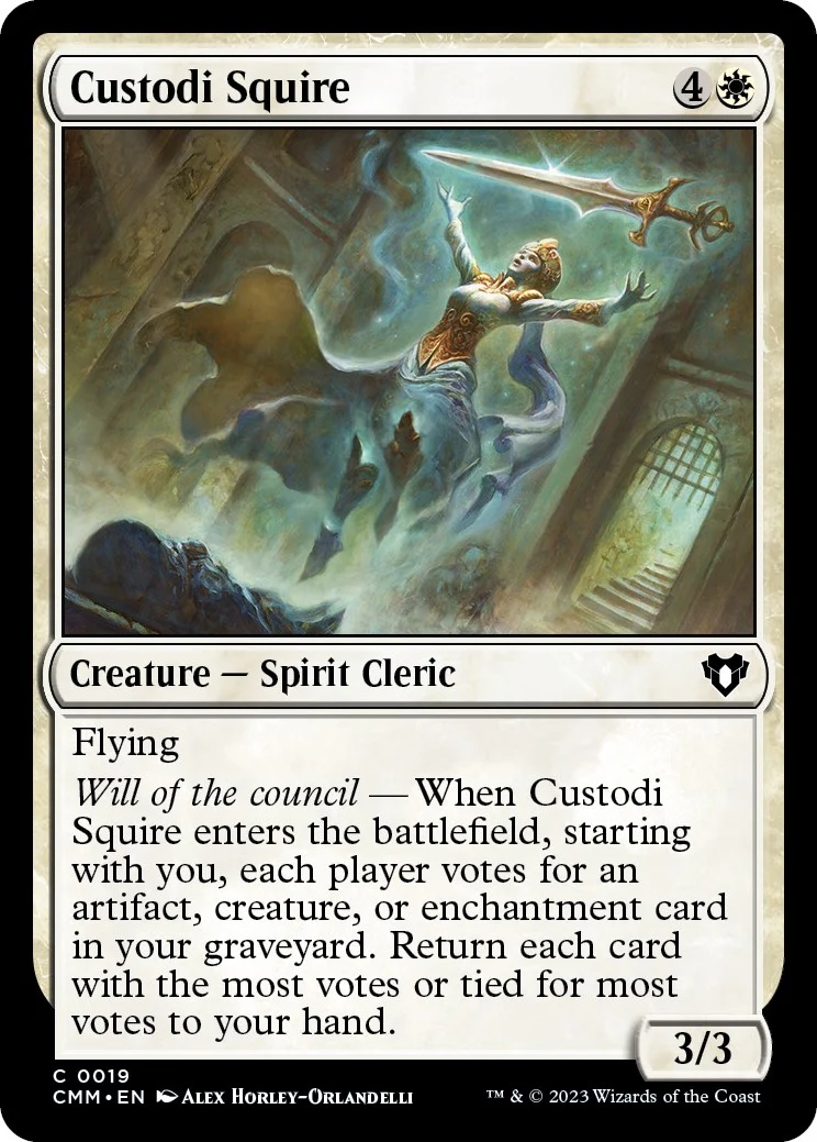 Custodi Squire (19) (Commander Masters)