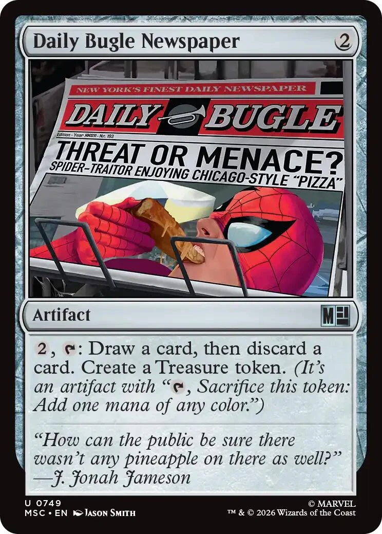 Daily Bugle Newspaper (749) (Commander: Marvel Super Heroes)