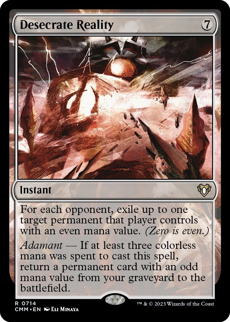 Desecrate Reality (714) (Commander Masters)
