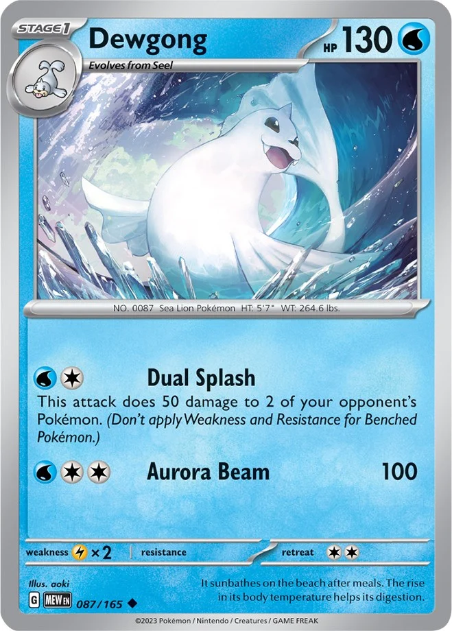 Dewgong (087/165) (SV: Scarlet & Violet 151)