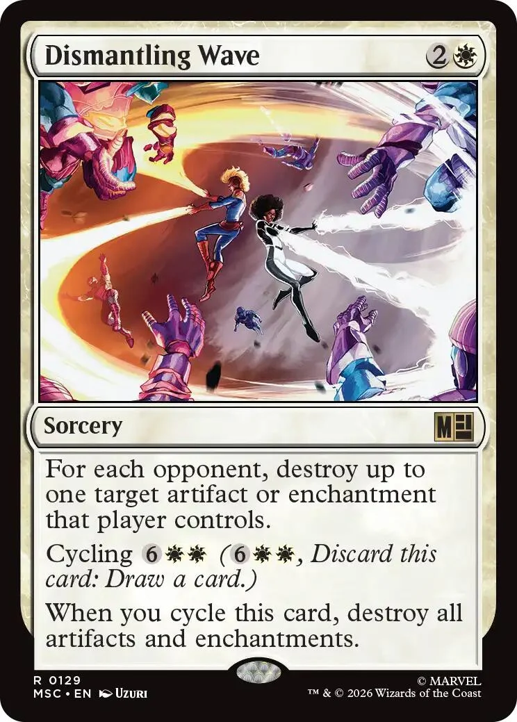 Dismantling Wave (Surge Foil) (129) (Commander: Marvel Super Heroes)