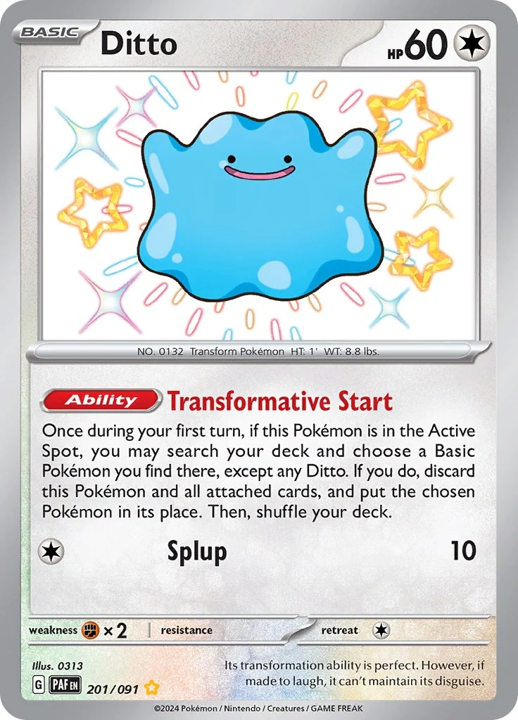 Ditto (201/091) (SV: Paldean Fates)
