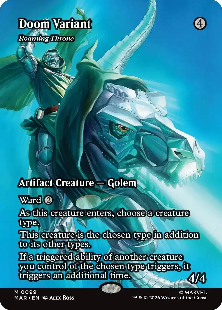 Doom Variant - Roaming Throne (Borderless) (99) (Marvel Universe Eternal-Legal)
