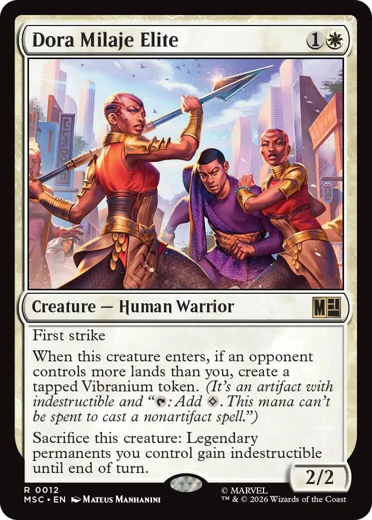 Dora Milaje Elite (12) (Commander: Marvel Super Heroes)