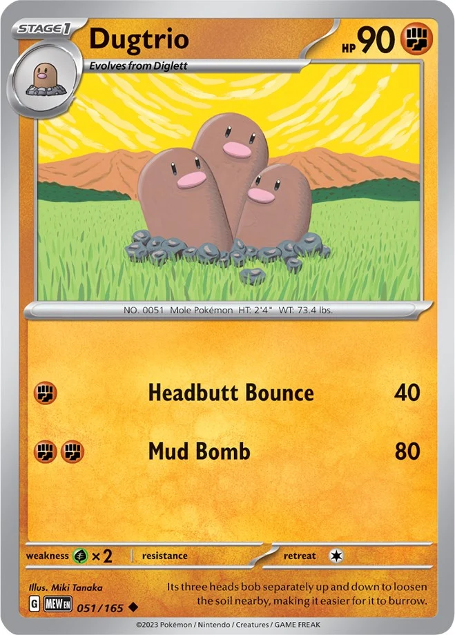 Dugtrio (051/165) (SV: Scarlet & Violet 151)