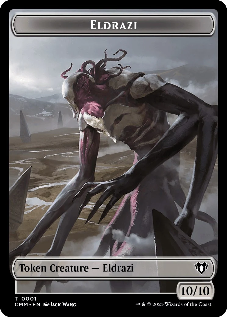 Eldrazi // Elemental (0025) Double-Sided Token (1 // 25) (Commander Masters)