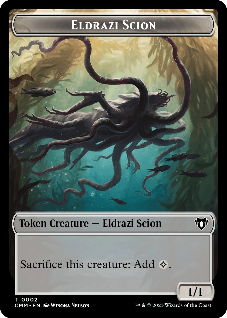 Eldrazi Scion // Demon Double-Sided Token (2 // 15) (Commander Masters)