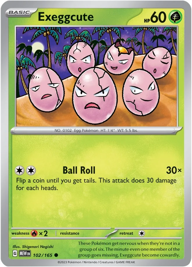Exeggcute (102/165) (SV: Scarlet & Violet 151)