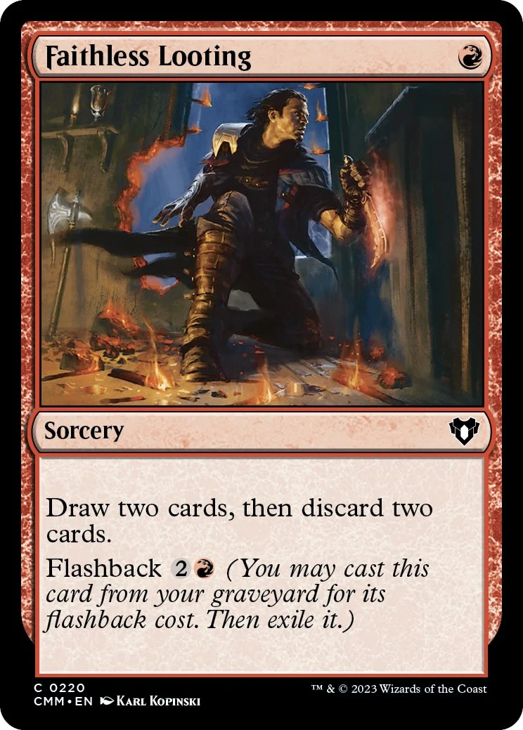 Faithless Looting (220) (Commander Masters)