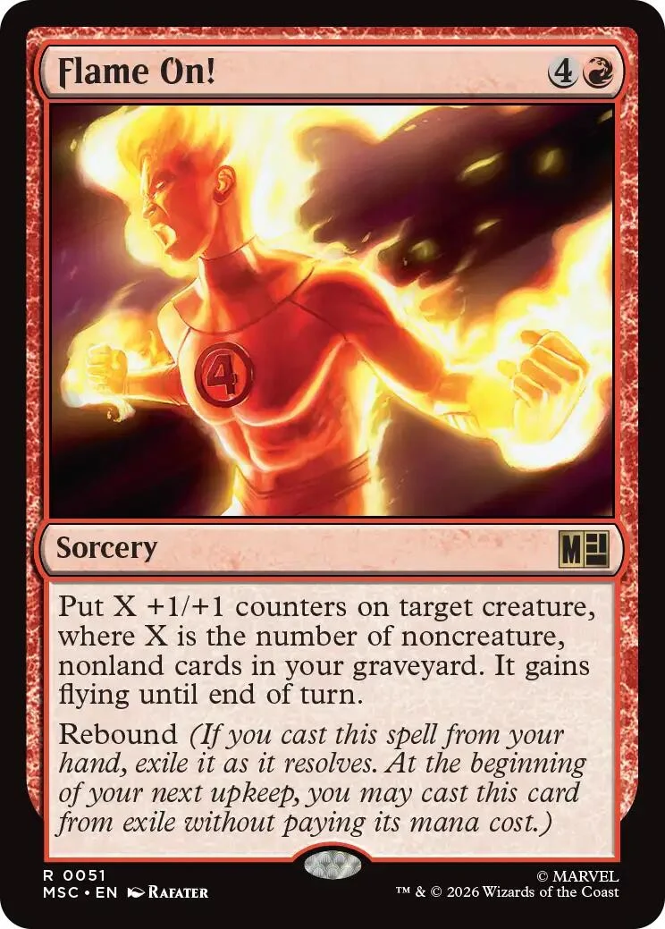 Flame On! (Surge Foil) (51) (Commander: Marvel Super Heroes)
