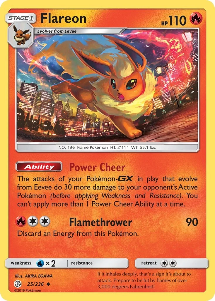 Flareon (25/236) (SM - Cosmic Eclipse)