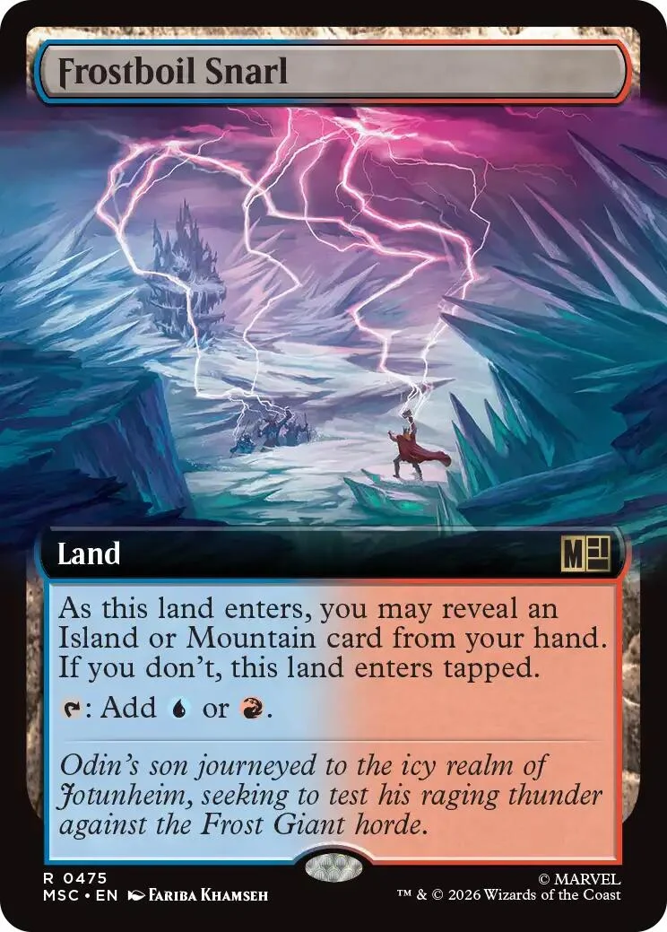 Frostboil Snarl (Extended Art) (475) (Commander: Marvel Super Heroes)