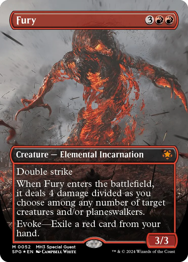 Fury (Borderless) (Textured Foil) (52) (Special Guests)