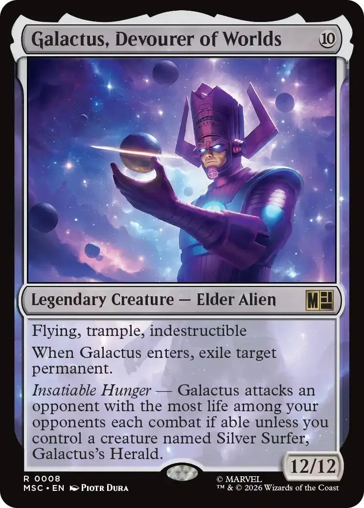 Galactus, Devourer of Worlds (Surge Foil) (8) (Commander: Marvel Super Heroes)