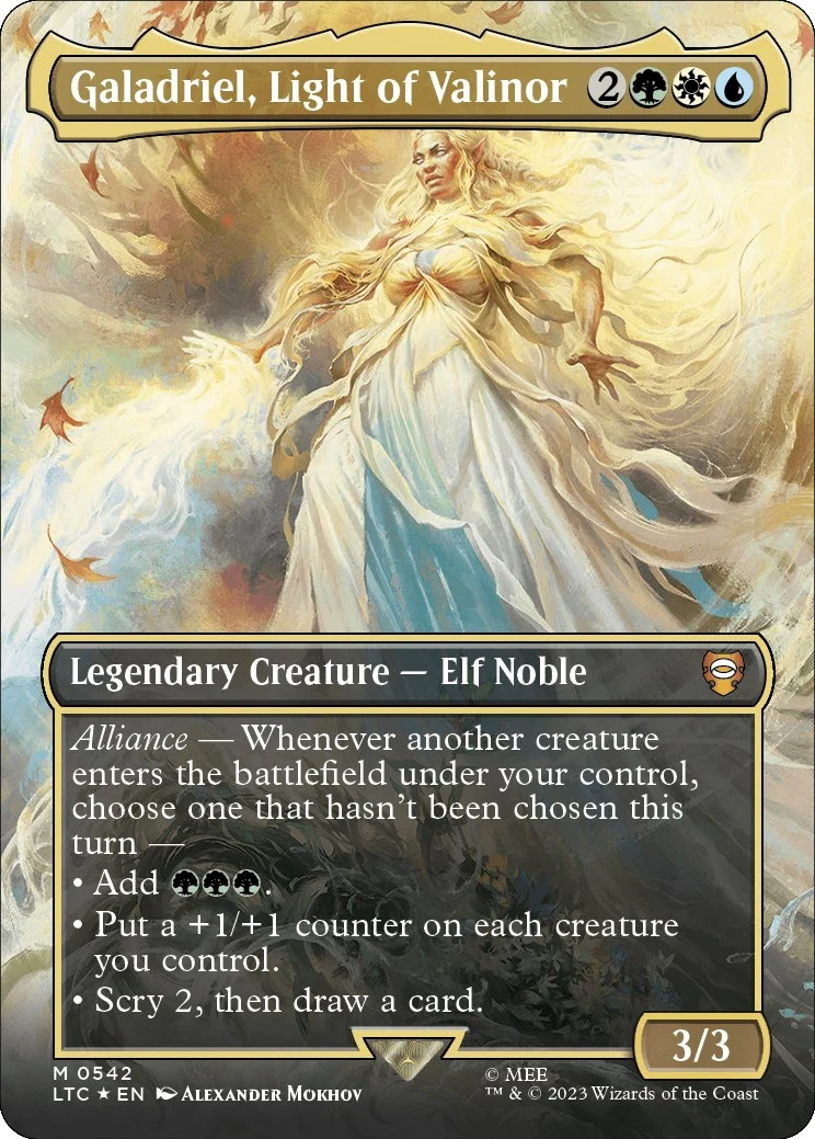 Galadriel, Light of Valinor (Borderless) (Surge Foil) (542)