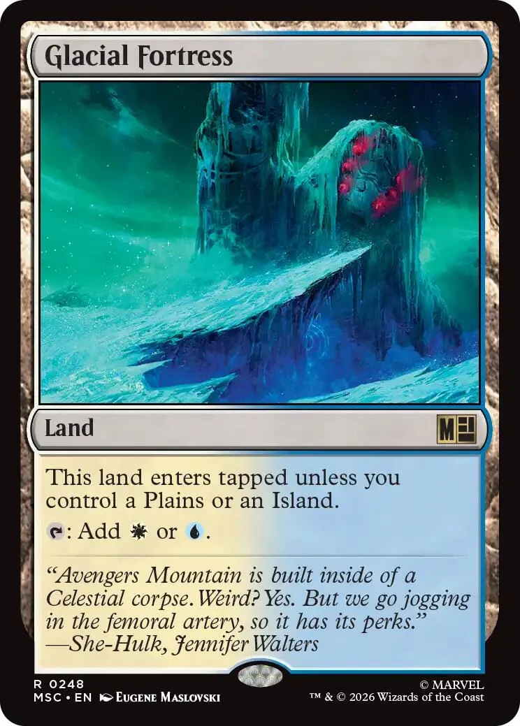 Glacial Fortress (Surge Foil) (248) (Commander: Marvel Super Heroes)