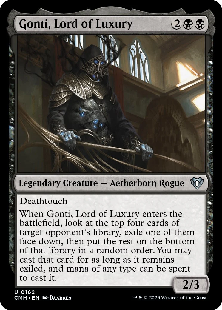 Gonti, Lord of Luxury (162) (Commander Masters)