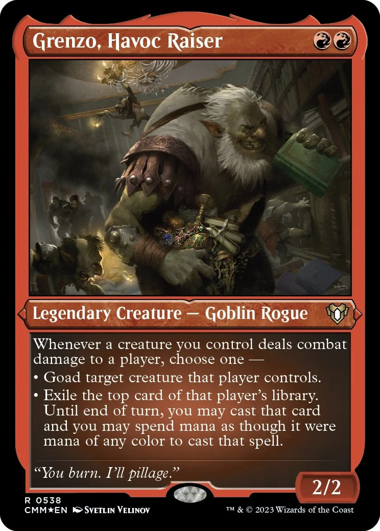 Grenzo, Havoc Raiser (Foil Etched) (538) (Commander Masters)