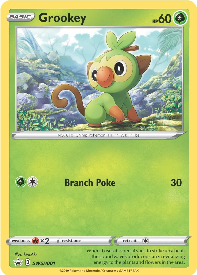 Grookey - SWSH001 (SWSH001) (SWSH: Sword & Shield Promo Cards)