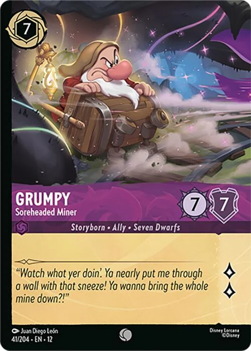 Grumpy - Soreheaded Miner (Foil) (41/204) (Wilds Unknown)