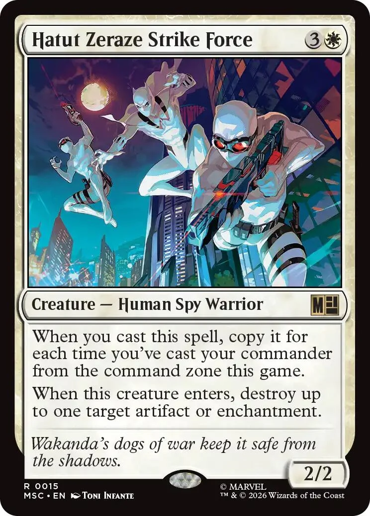 Hatut Zeraze Strike Force (Surge Foil) (15) (Commander: Marvel Super Heroes)