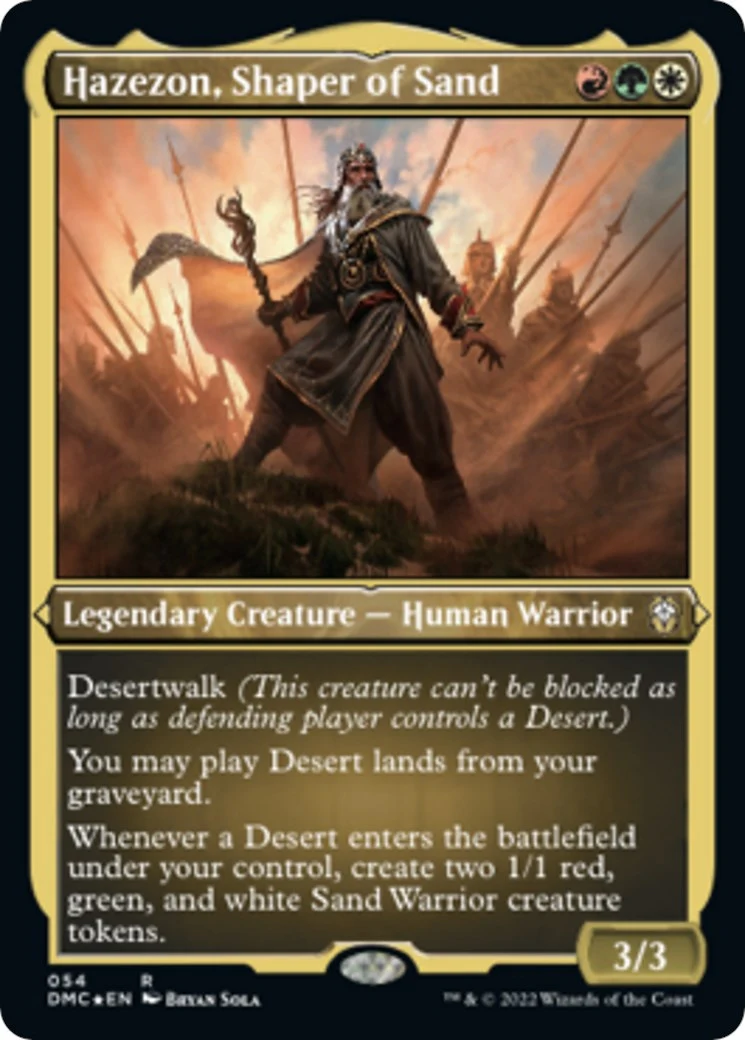 Hazezon, Shaper of Sand (Foil Etched) (54)