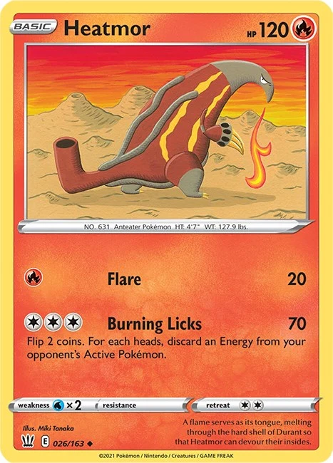 Heatmor (026/163) (SWSH05: Battle Styles)