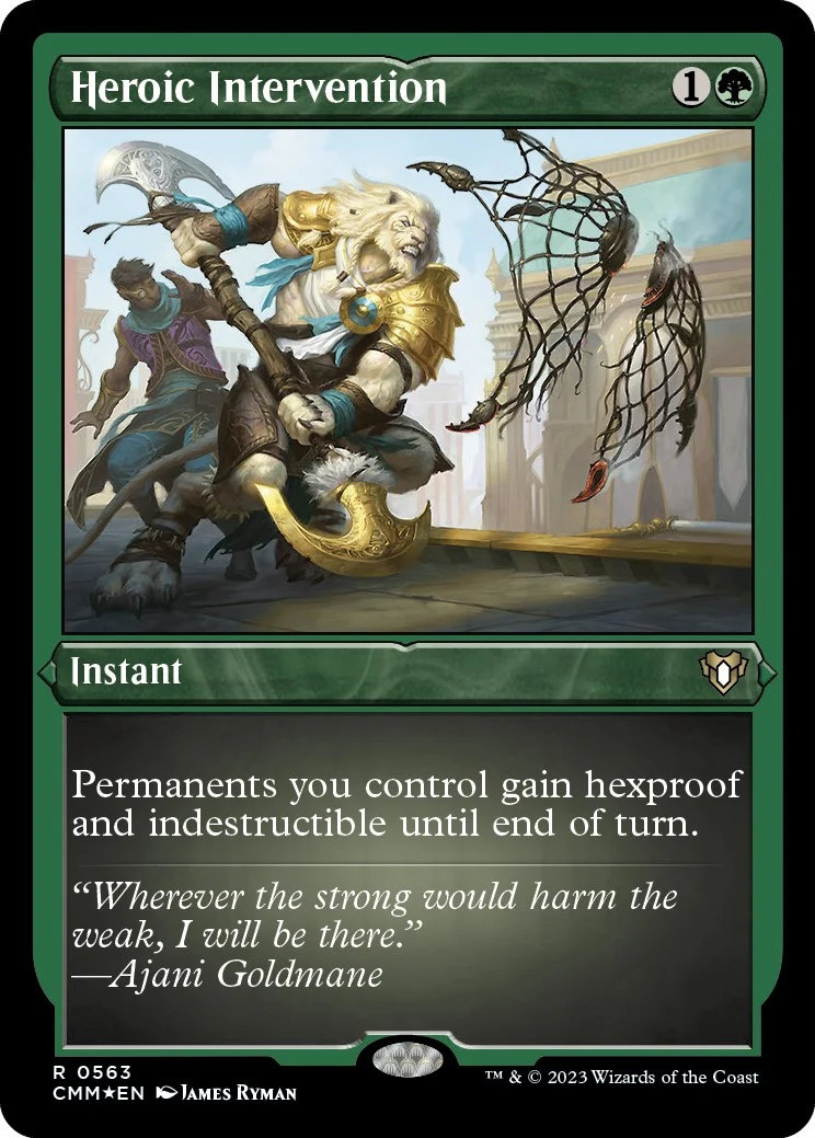 Heroic Intervention (Foil Etched) (563) (Commander Masters)