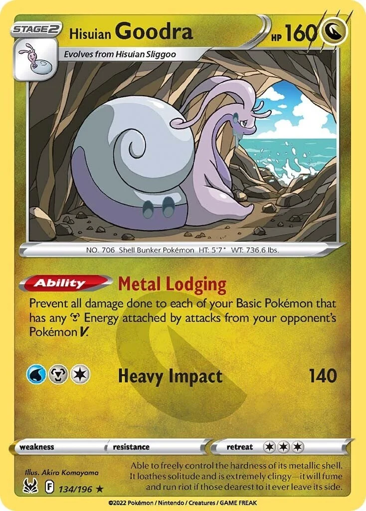 Hisuian Goodra (134/196) (SWSH11: Lost Origin)