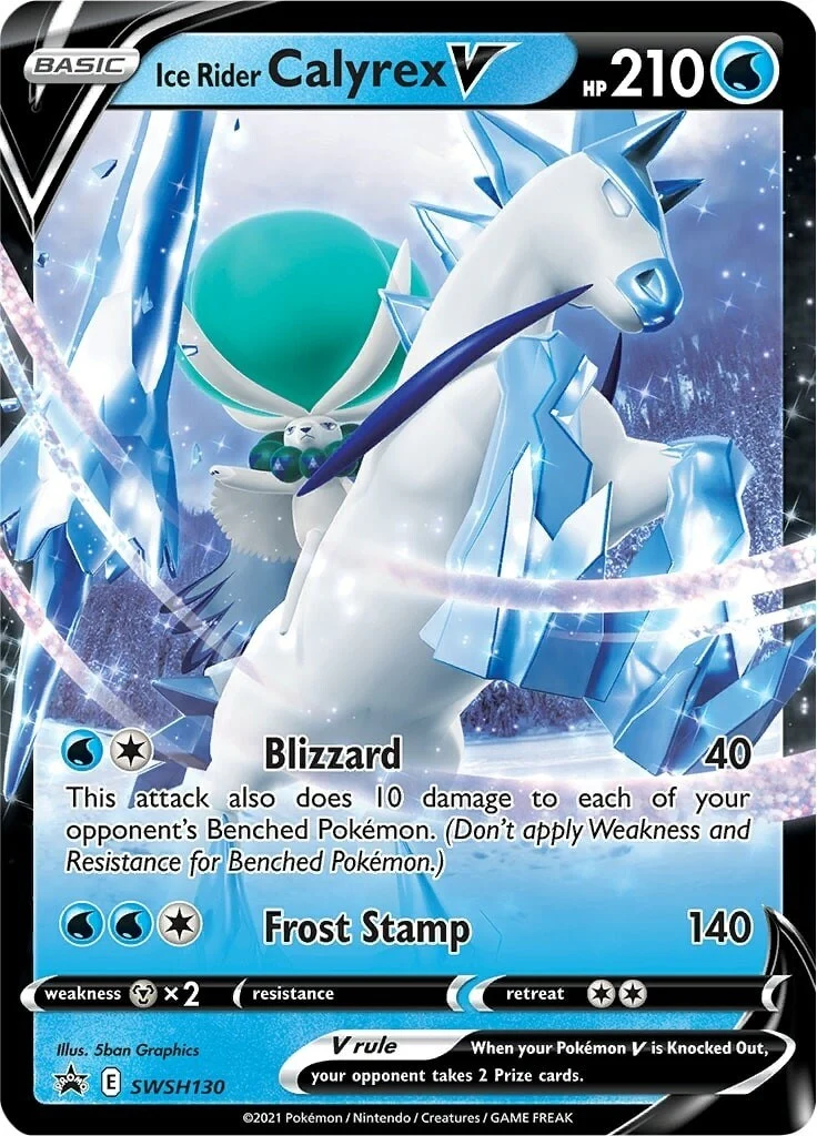 Ice Rider Calyrex V - SWSH130 (SWSH130) (SWSH: Sword & Shield Promo Cards)