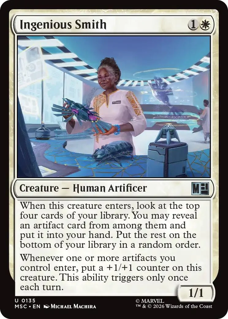 Ingenious Smith (Surge Foil) (135) (Commander: Marvel Super Heroes)
