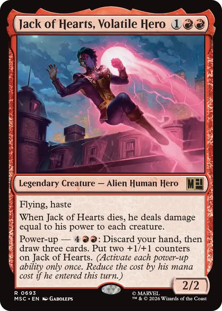 Jack of Hearts, Volatile Hero (693) (Commander: Marvel Super Heroes)